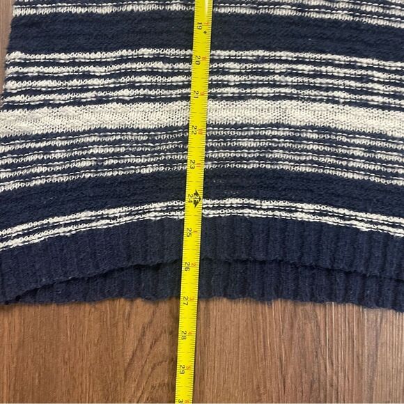 Gant Rugger Men's The Slubber Sweater Blue Off White stripe knit medium. Striped - Picture 12 of 16